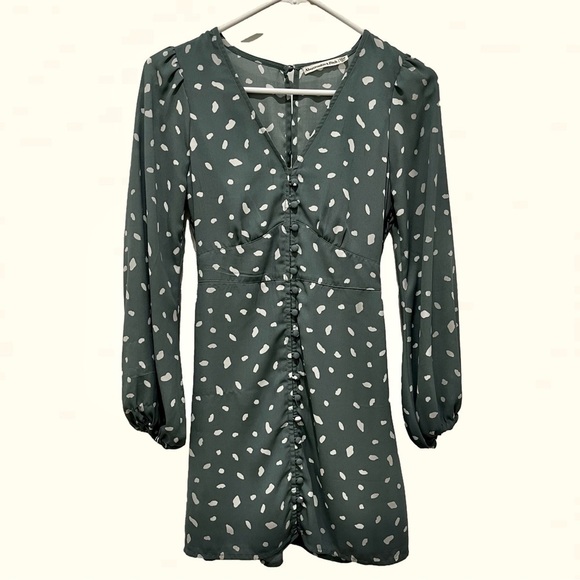 Abercrombie & Fitch Dresses & Skirts - Abercrombie & Fitch Sweetheart Neck Long Sleeve Polka Dot Petite Mini Dress